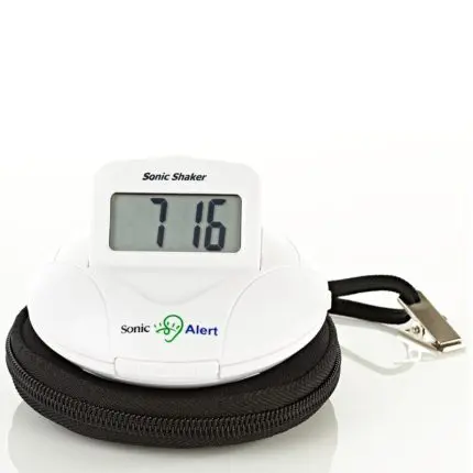 Reliable alarm function of Sonic Shaker White Clock