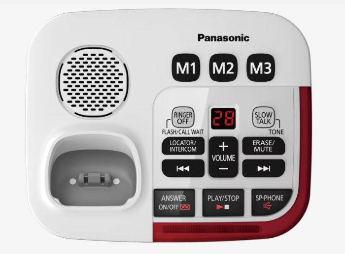 Panasonic KX-TGM490S Amplified Cordless Phone with Digital Answering Machine and Talking Caller ID - Image 6