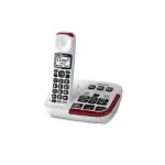 Panasonic KX-TGM470W Cordless Amplified 40dB Phone with Digital Answering Machine and Talki