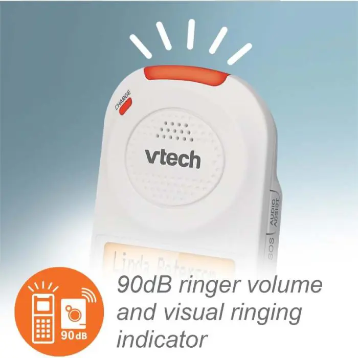 VTech SN5147 Amplified Corded/Cordless Phone System with Answering System, Big Buttons, Extra‑Loud Ringer & Smart Call Blocker - Image 6